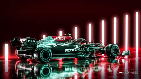 fond ecran mercedes f1 amd.
